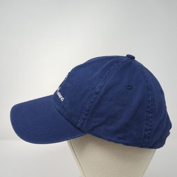 Hilton Head Island Slideback Baseball Cap Blue One Size Adjustable Cotton Perrin - Picture 3 of 9